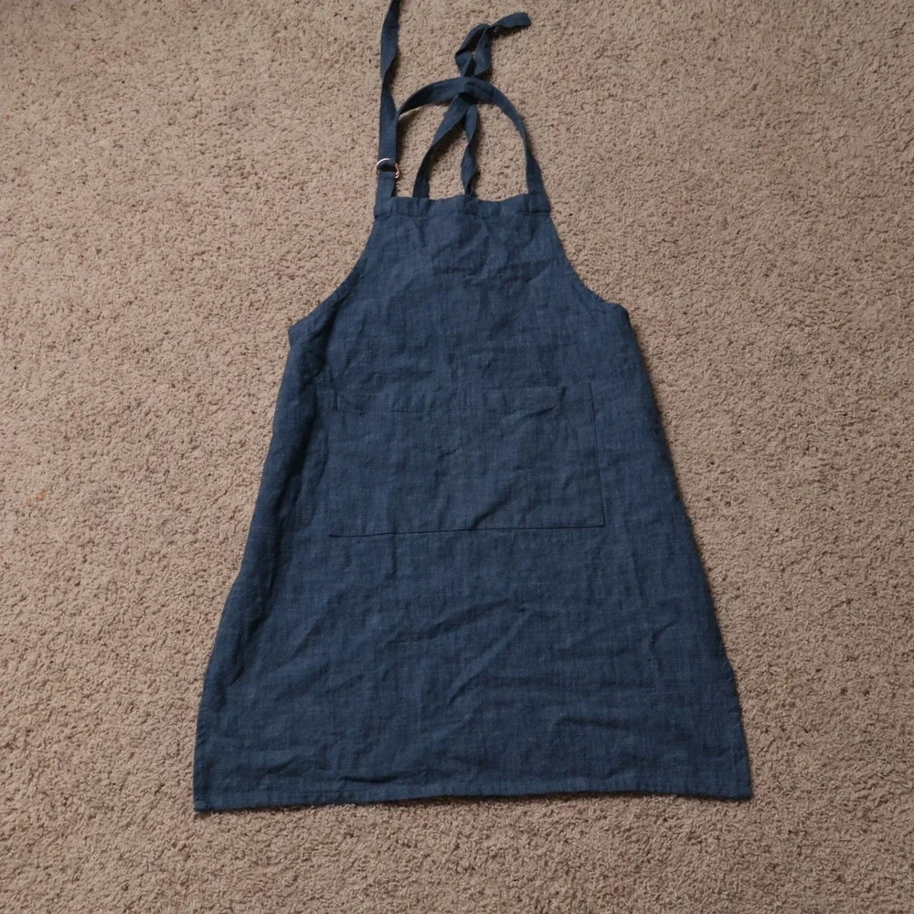 Hearth & Hand with Magnolia Blue 100% Cotton Apron with Front Pocket Q3/21
